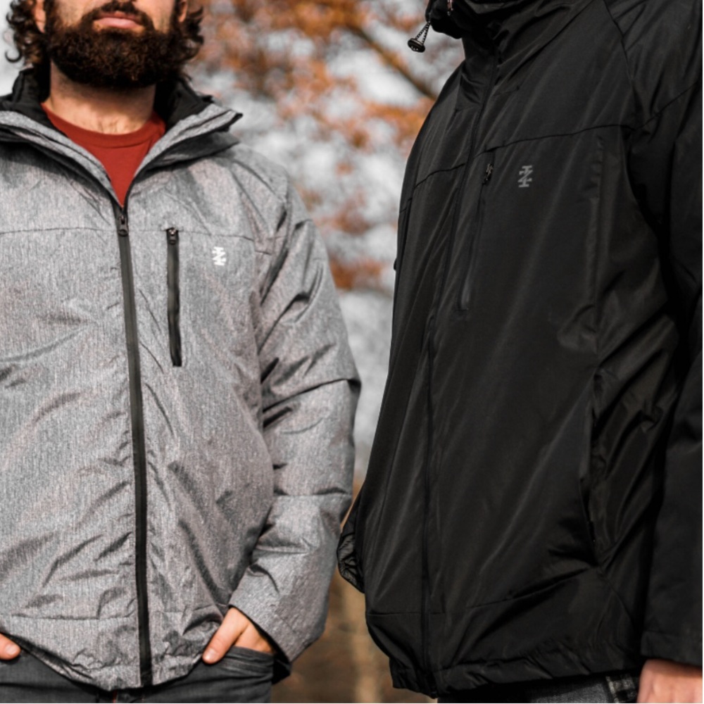 IZOD Men's Rip Stop Hooded 3 in 1 Systems Jacket - Picture 2 of 4
